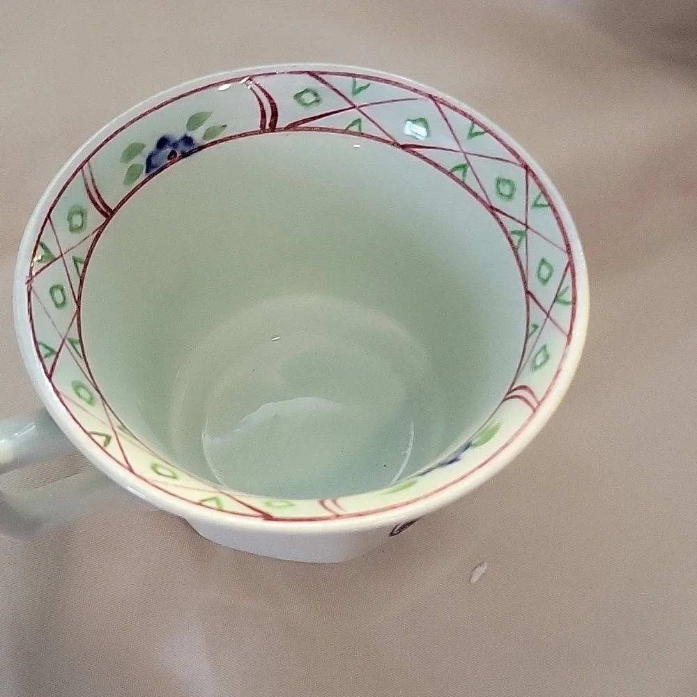 Teacup Vintage Floral Ceramic Teacup Calyx Ware